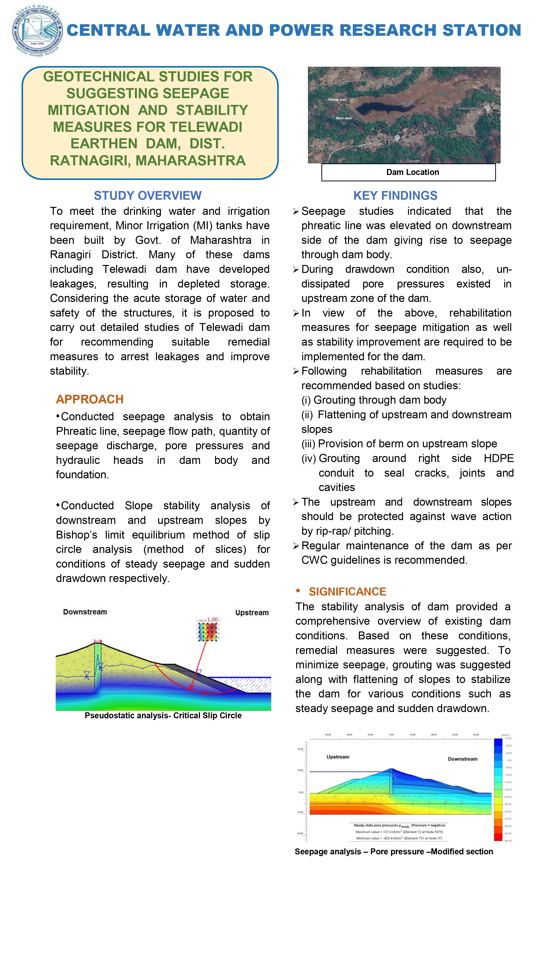                         GEOTECHNICAL STUDIES FOR SUGGESTING SEEPAGE...
                      